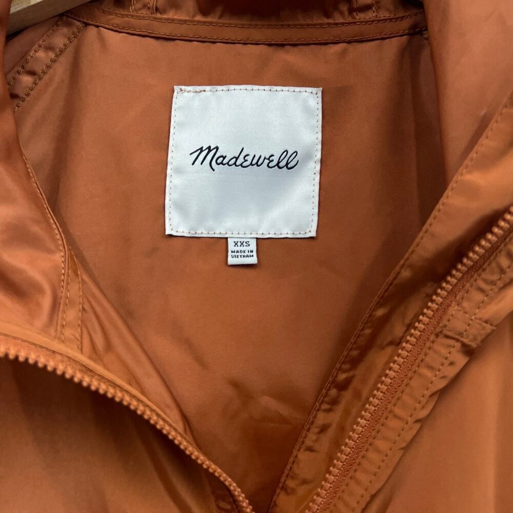 Madewell Raincheck Packable Raincoat in Warm Nutmeg AI147 size XXS - Picture 3 of 8